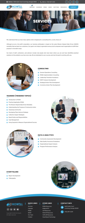 Wordpress Design by sai.designer87 for SA Howell, LLC | Design: #28447876