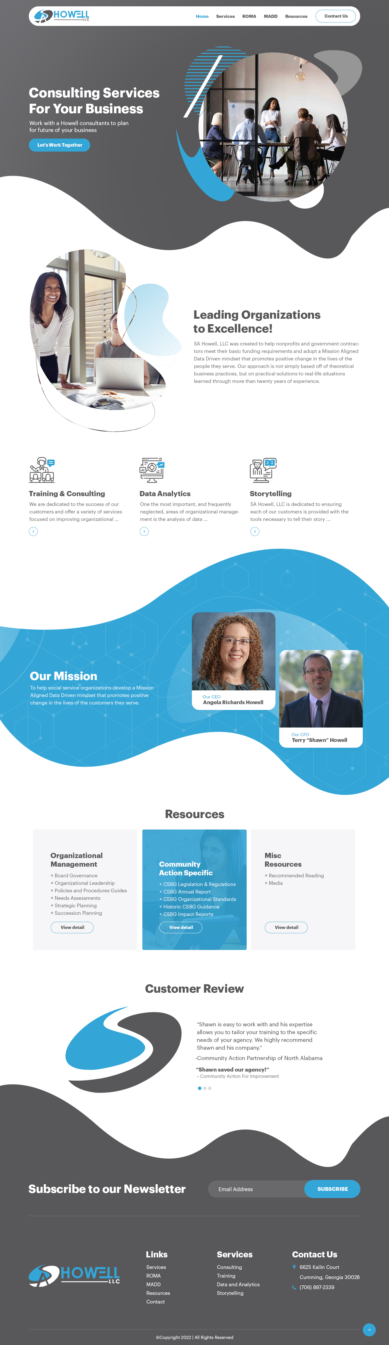 Wordpress Design by nzdesigners for SA Howell, LLC | Design #28398739