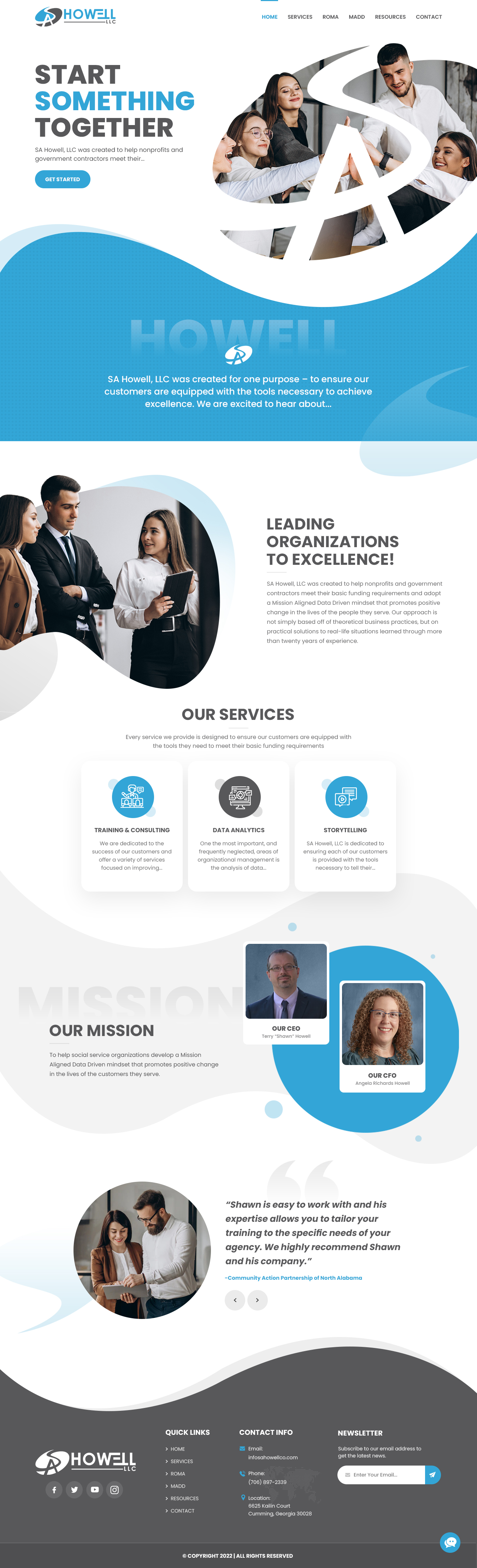 WordPress-Design von nzdesigners für SA Howell, LLC | Design #28410678
