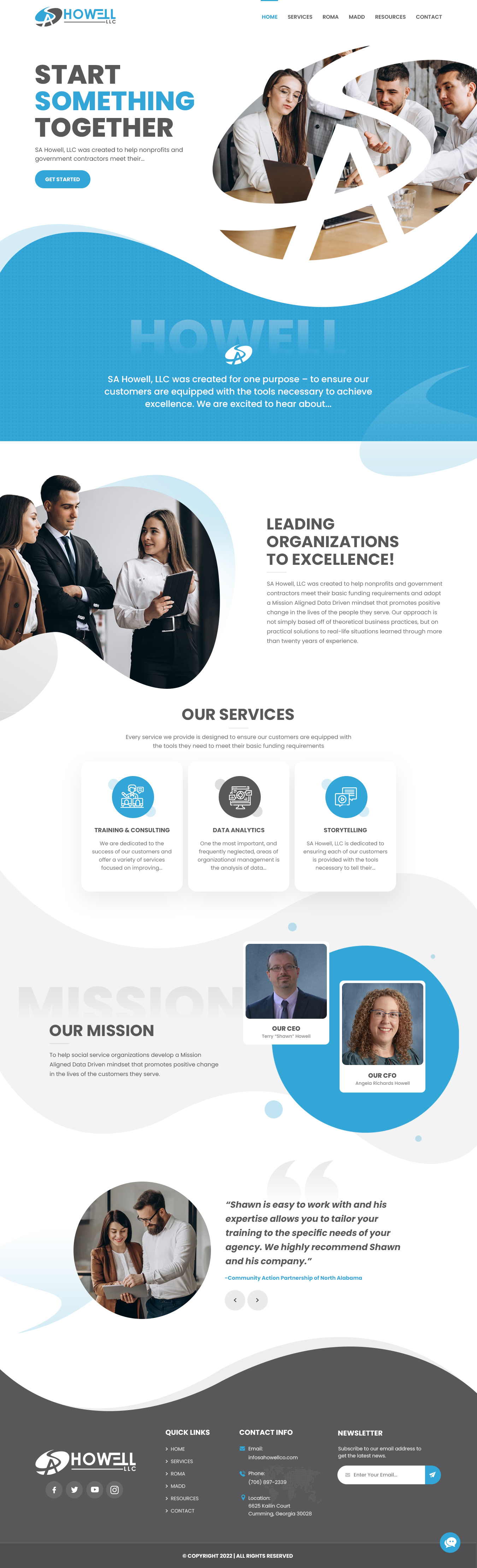 Design Wordpress par NZ Creatives pour SA Howell, LLC | Design #28410679