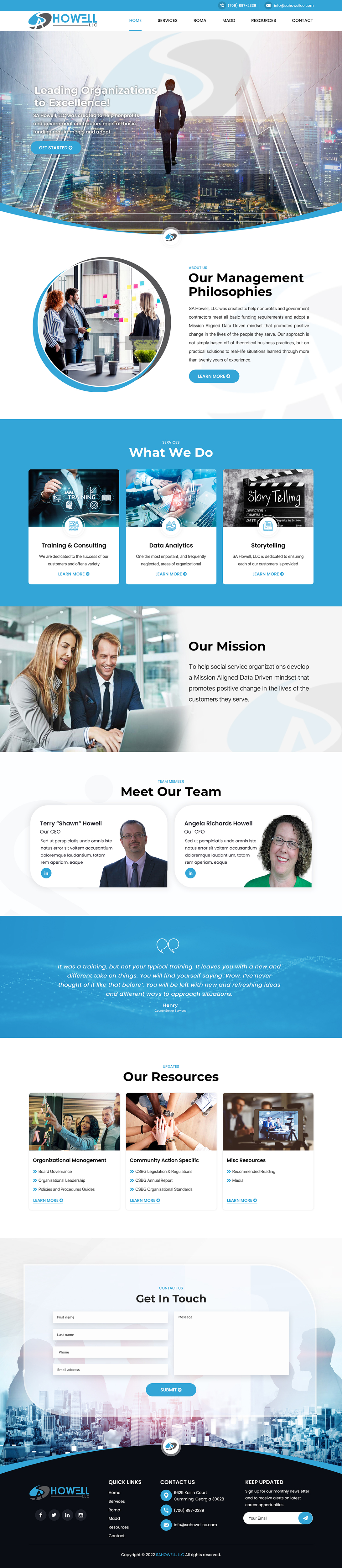 Design Wordpress par Titan Eagle pour SA Howell, LLC | Design #28370200