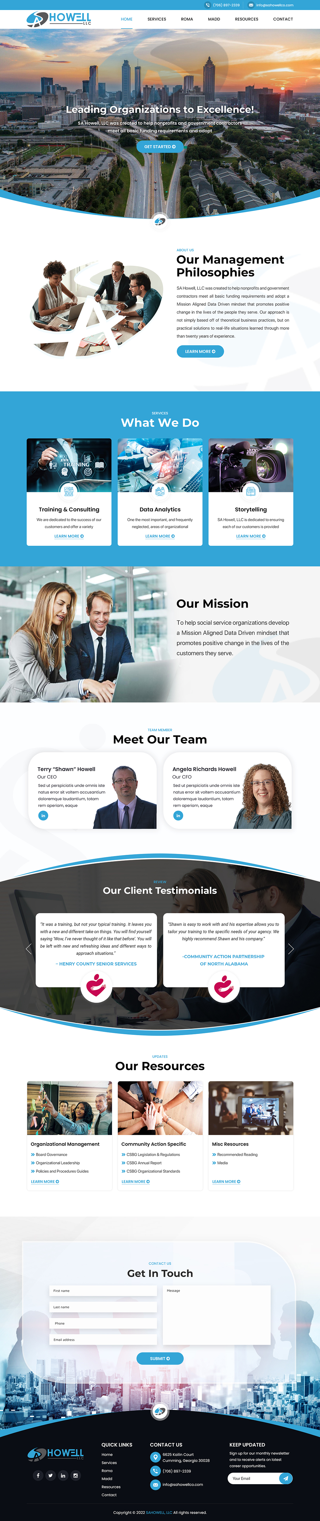 Design Wordpress par Titan Eagle pour SA Howell, LLC | Design #28377791