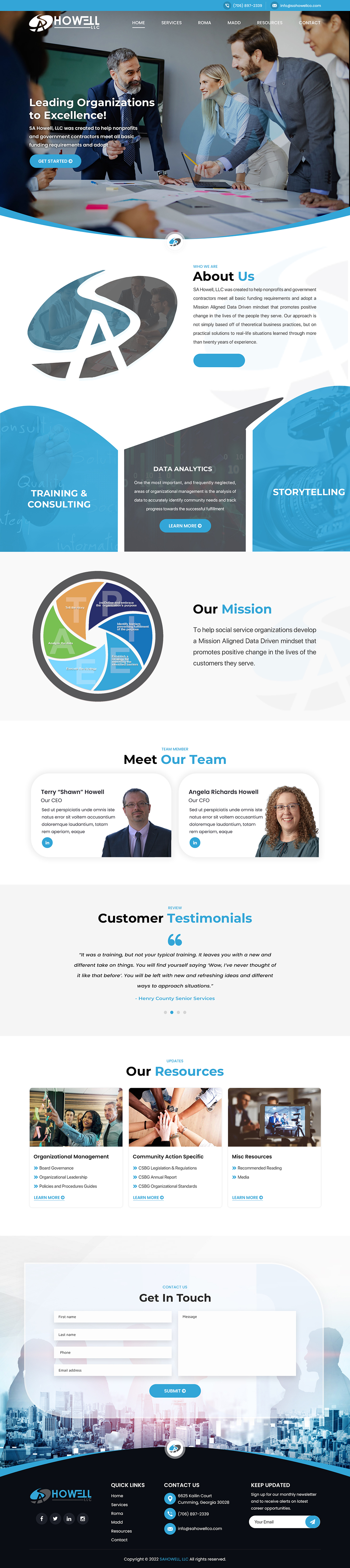 Wordpress Design by Titan Eagle for SA Howell, LLC | Design #28390147