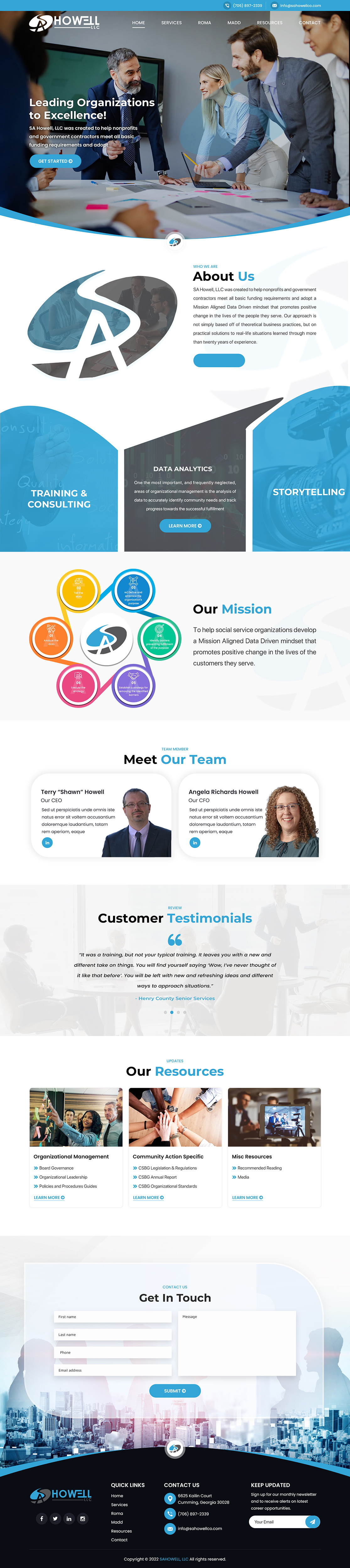 Design Wordpress par Titan Eagle pour SA Howell, LLC | Design #28391364