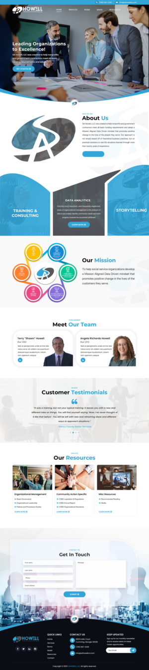 Design Wordpress par Titan Eagle pour SA Howell, LLC | Design : #28391364