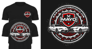T-shirt Design by ORPiXEL STUDIOS for Mayo Automotive LLC | Design #28428260