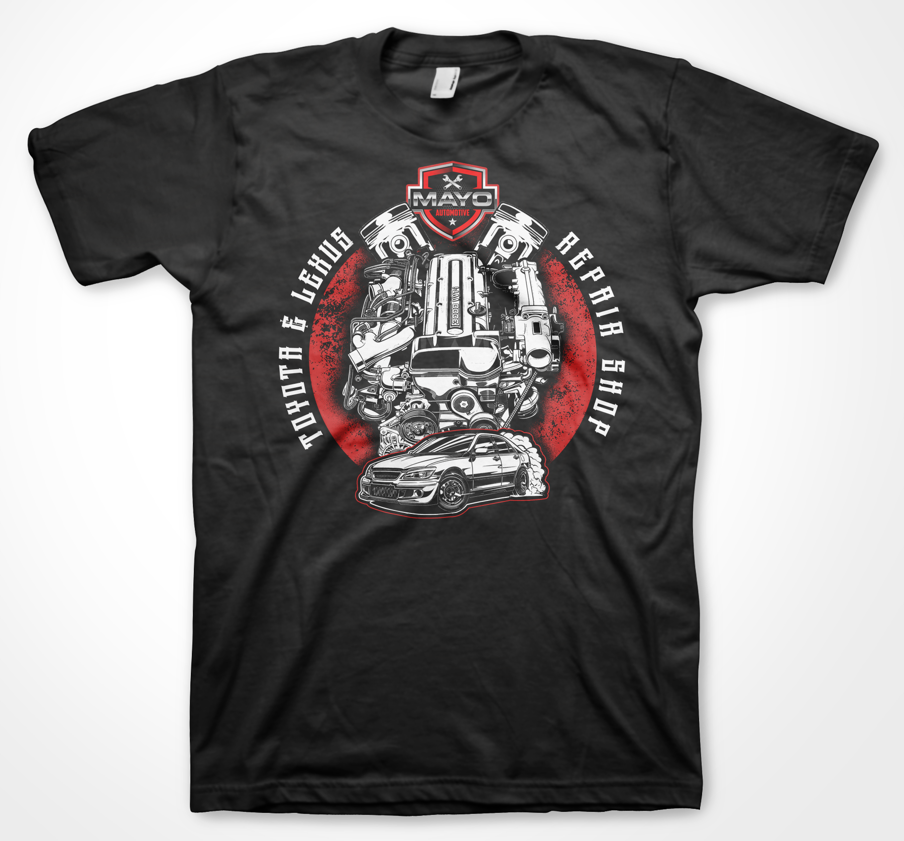 T-Shirt-Design von badpixelarts für Mayo Automotive LLC | Design #28394538