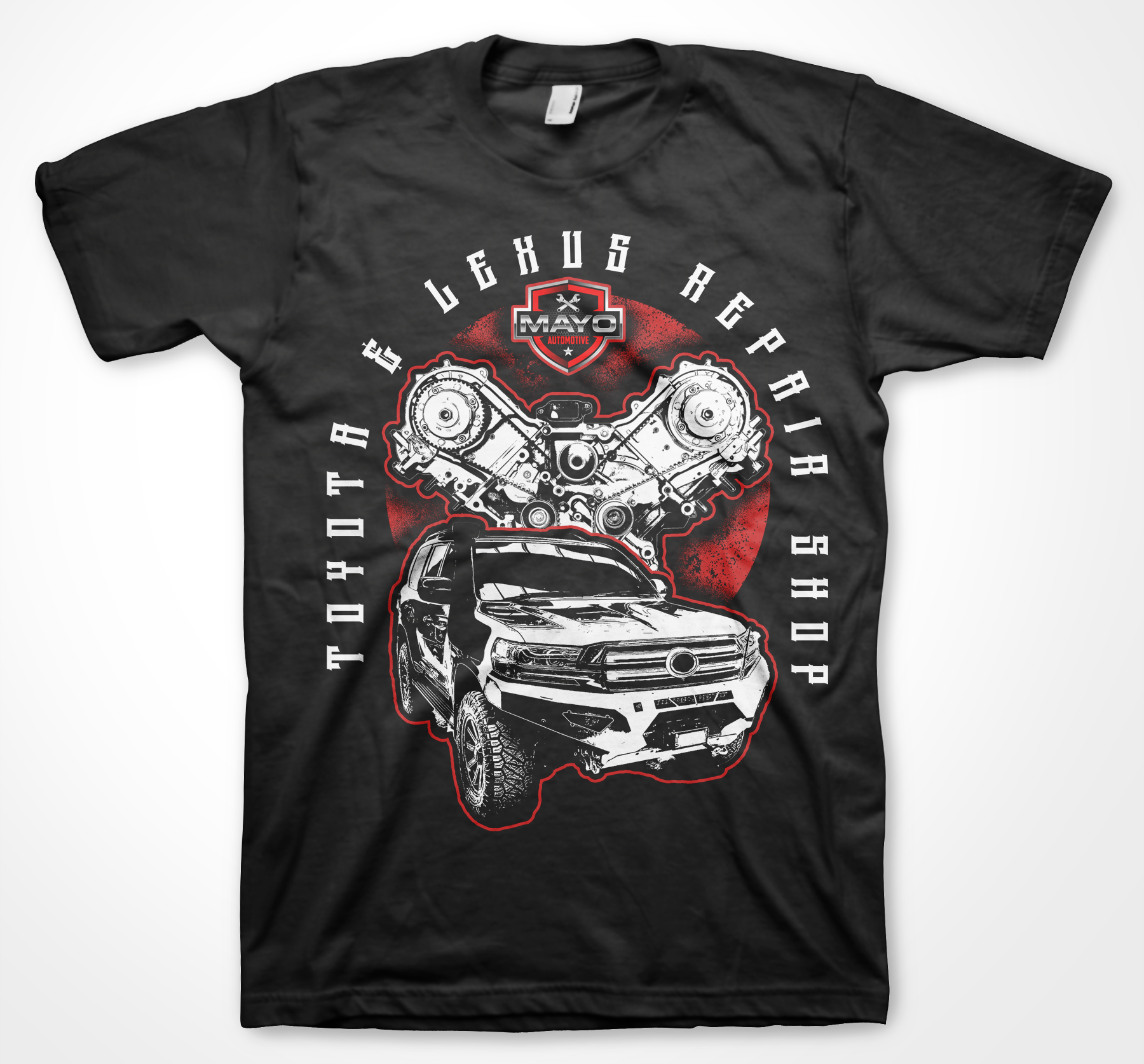 T-Shirt-Design von badpixelarts für Mayo Automotive LLC | Design #28396940