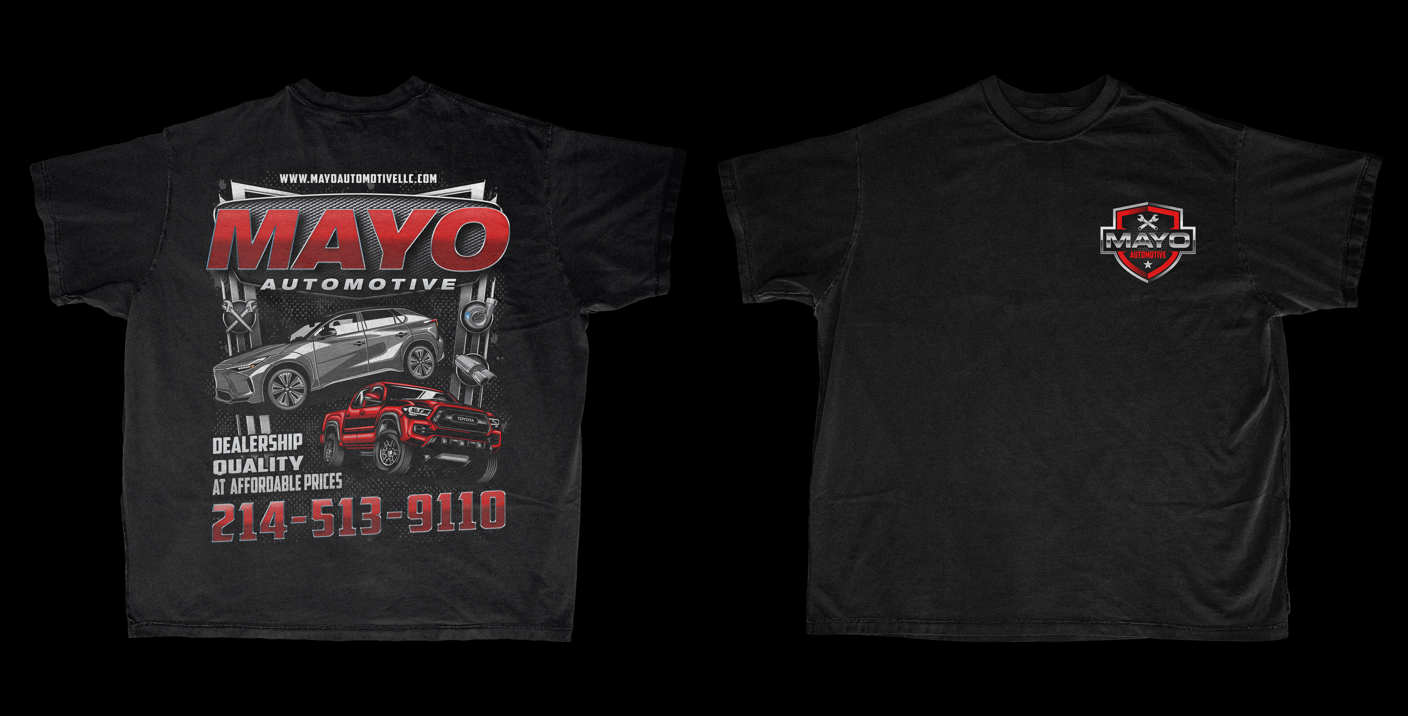 T-shirt Design by el_shekoo7 for Mayo Automotive LLC | Design #28370658