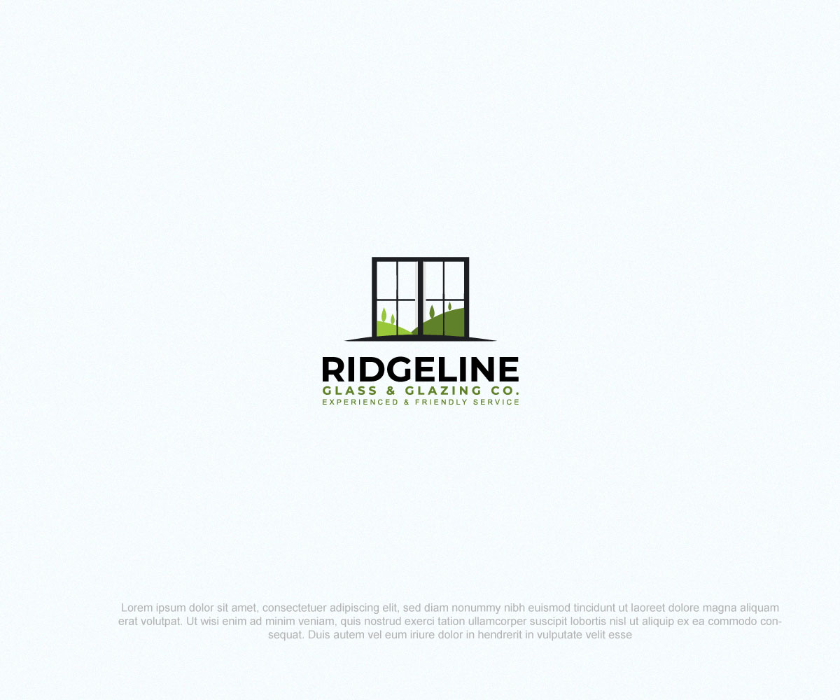 Logo Design by Niizam Uddin for Ridgeline Glass & Glazing Co. | Design #28370807