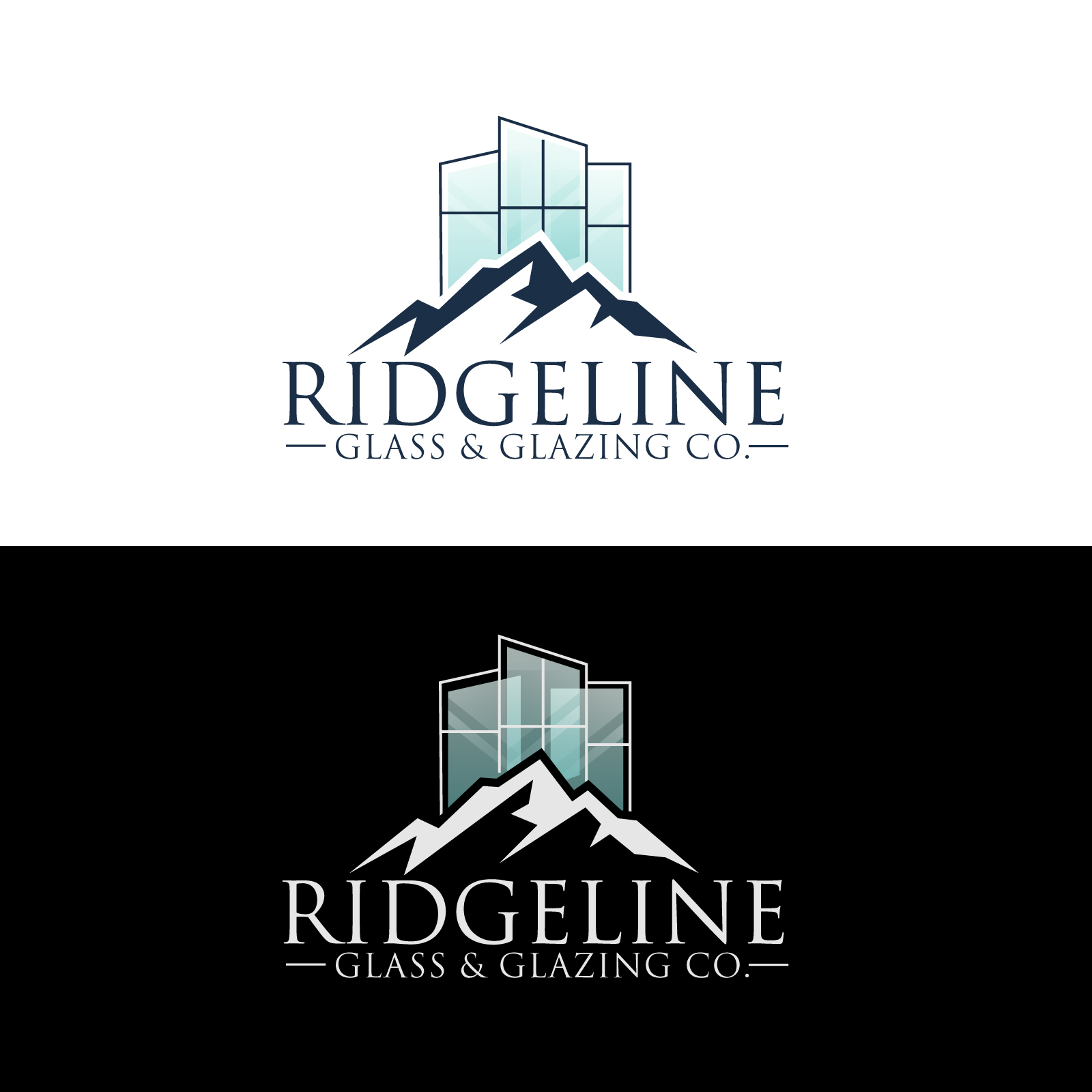 Logo Design by Farhad Kreative for Ridgeline Glass & Glazing Co. | Design #28374135