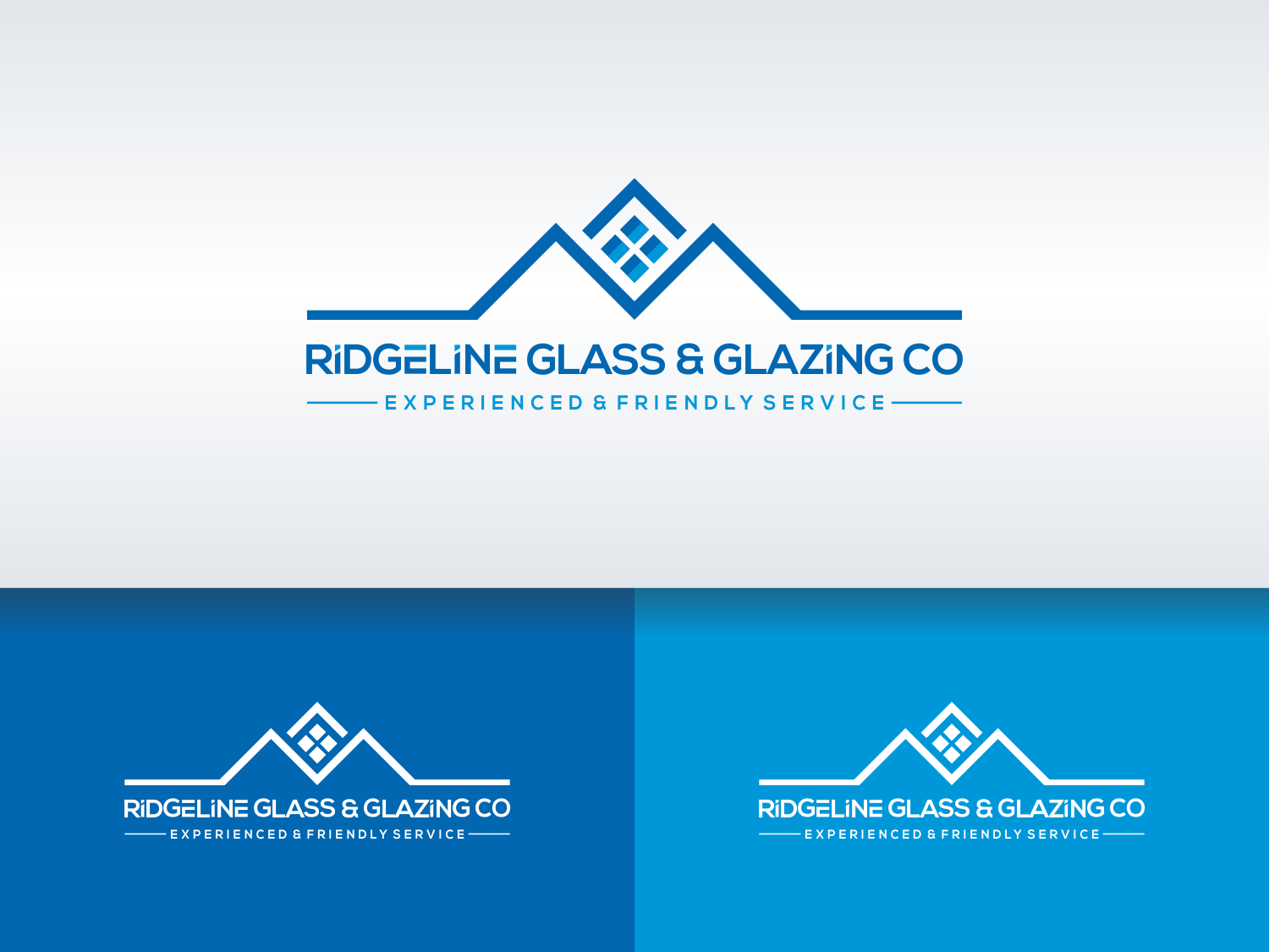Logo Design by soffel for Ridgeline Glass & Glazing Co. | Design #28369990