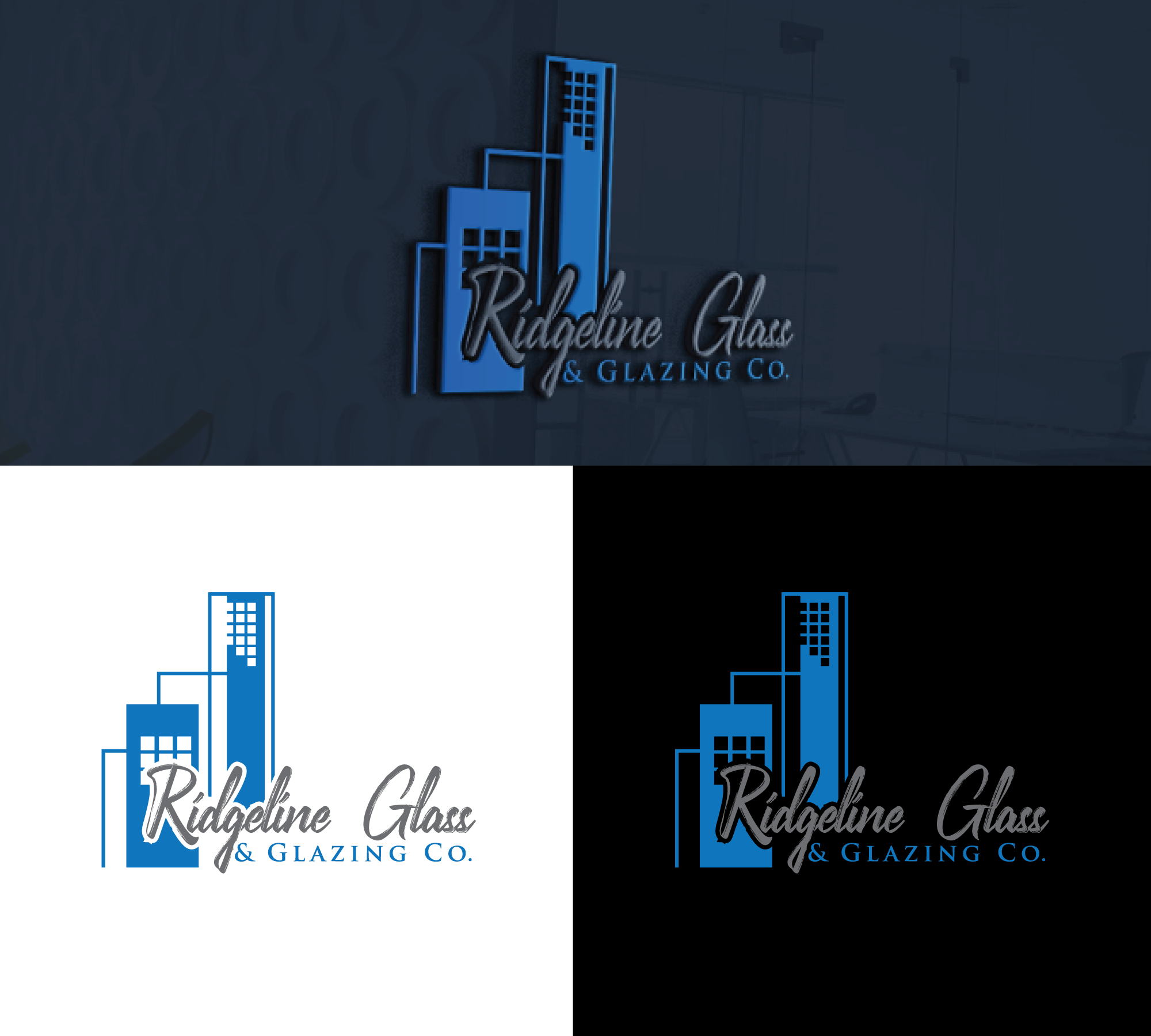 Logo Design by hjyoo for Ridgeline Glass & Glazing Co. | Design #28372341
