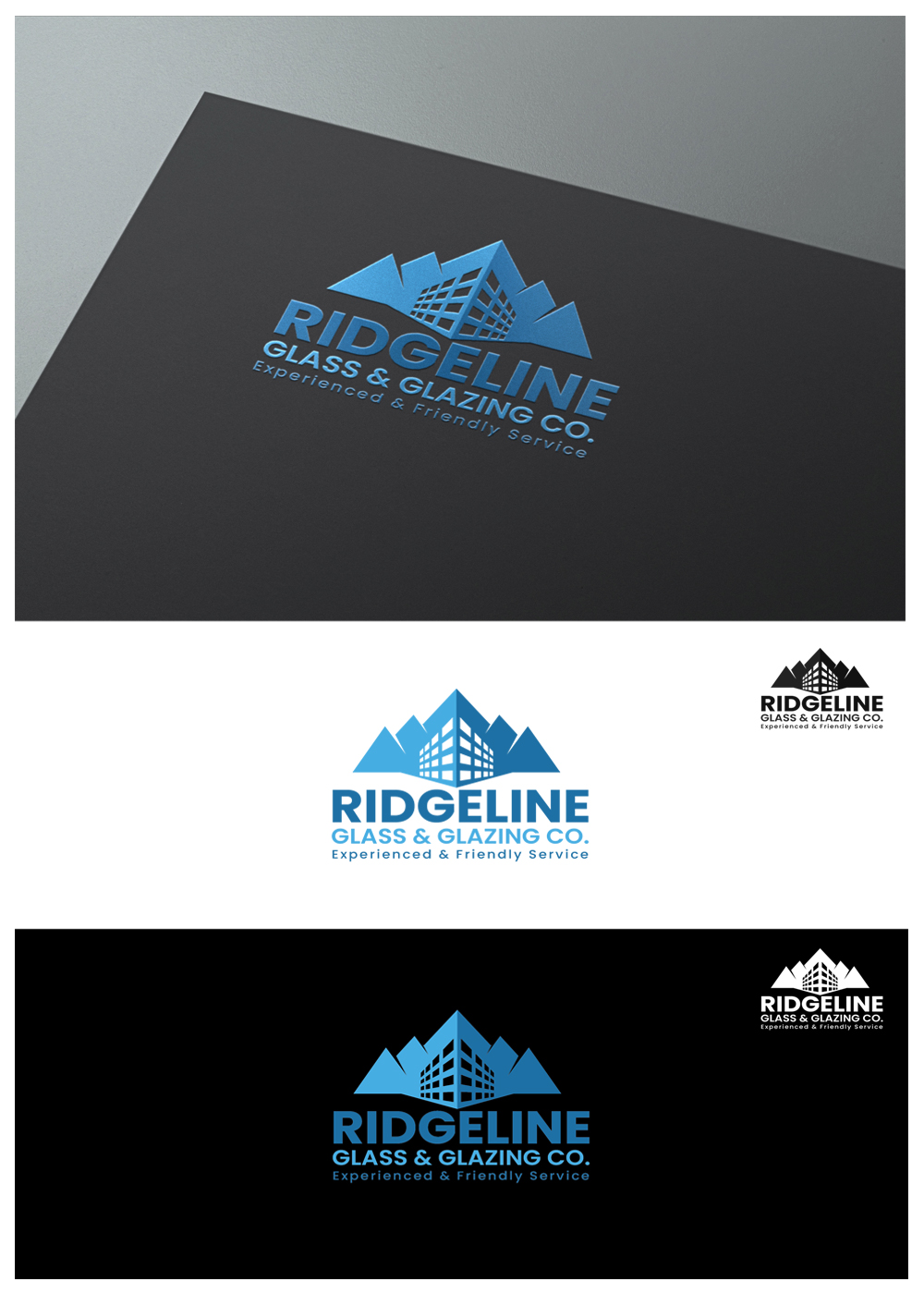 Logo Design by goranvisnjic82 for Ridgeline Glass & Glazing Co. | Design #28369520