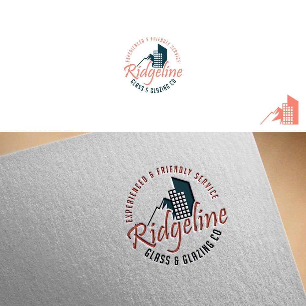 Logo-Design von Trident für Ridgeline Glass & Glazing Co. | Design #28383520