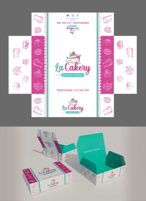Cake box packaging design | Design Emballage par Creative D2024