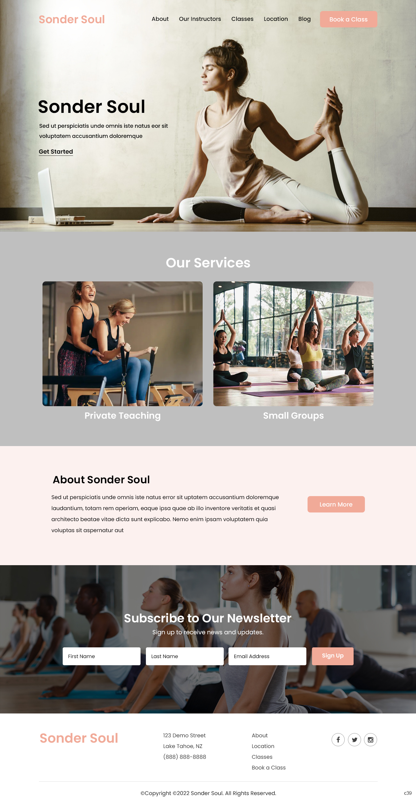 Squarespace Design by pb for SONDER SOUL | Design: #28383197