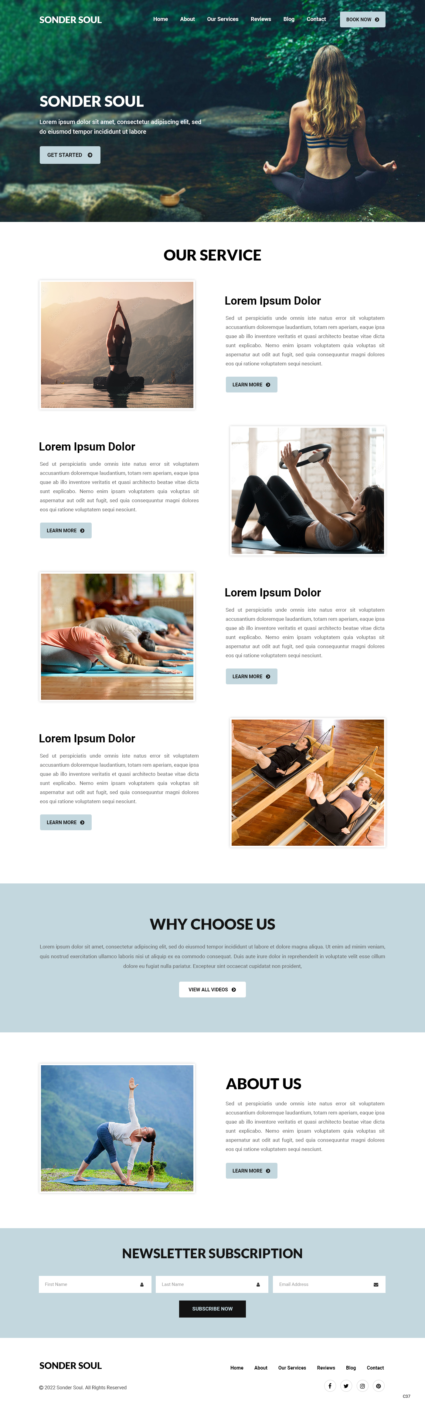 Squarespace Design by pb for SONDER SOUL | Design #28383202