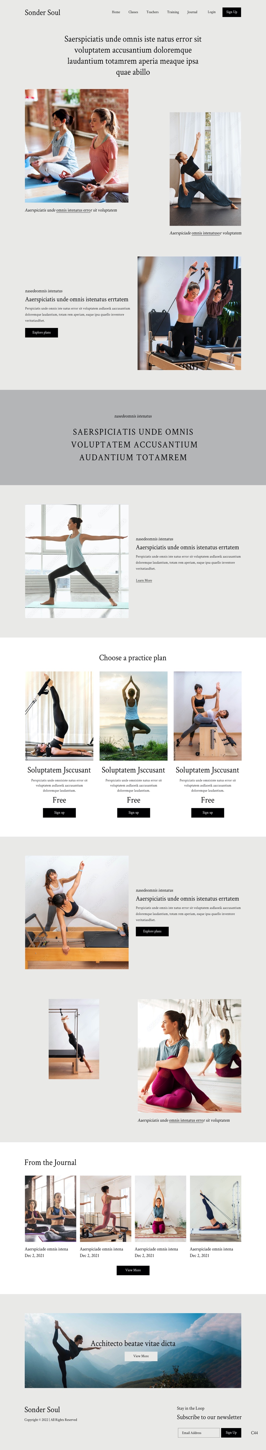 Squarespace Design by pb for SONDER SOUL | Design #28383203