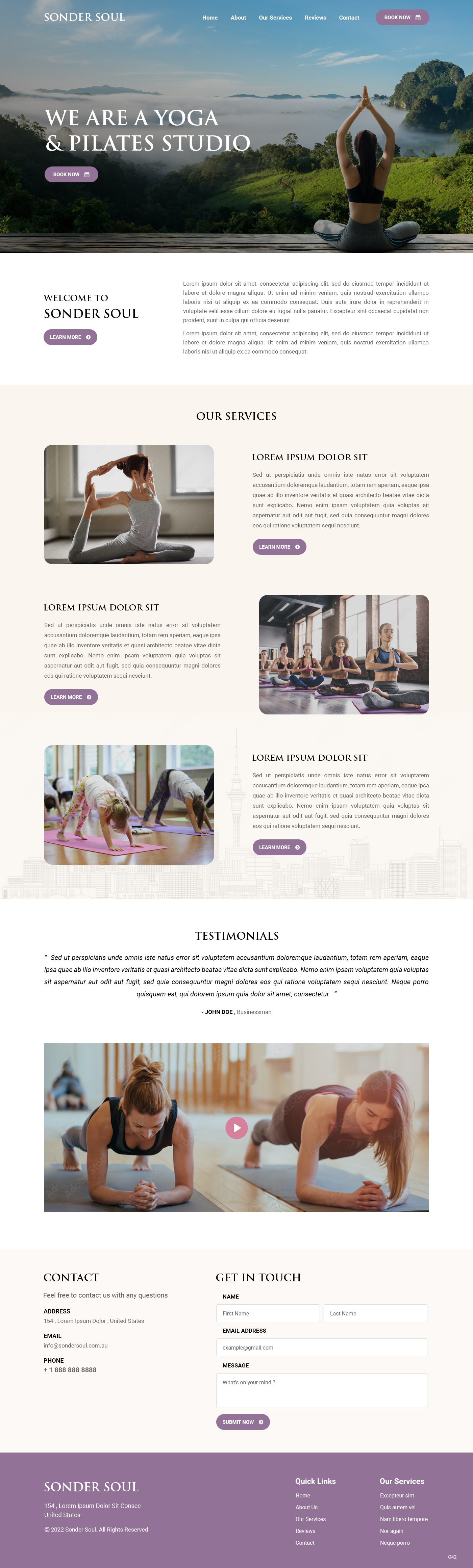 Squarespace-Design von pb für SONDER SOUL | Design #28383206
