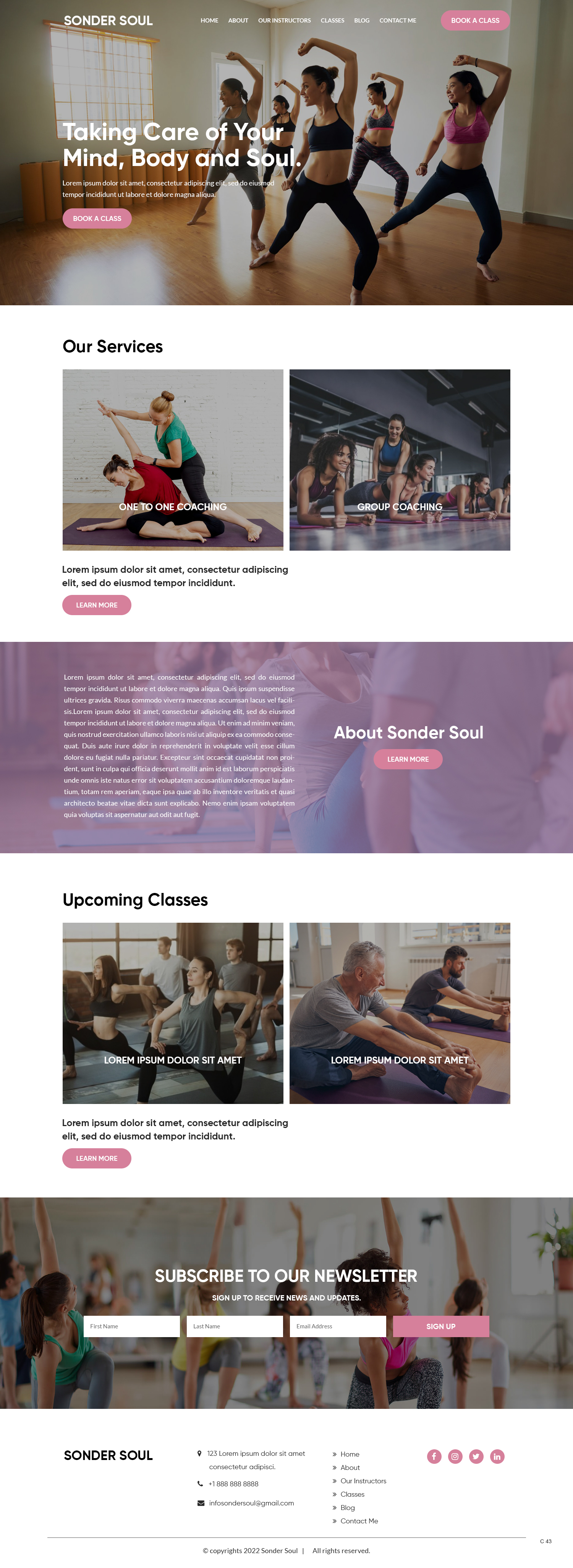 Squarespace Design by pb for SONDER SOUL | Design #28383208