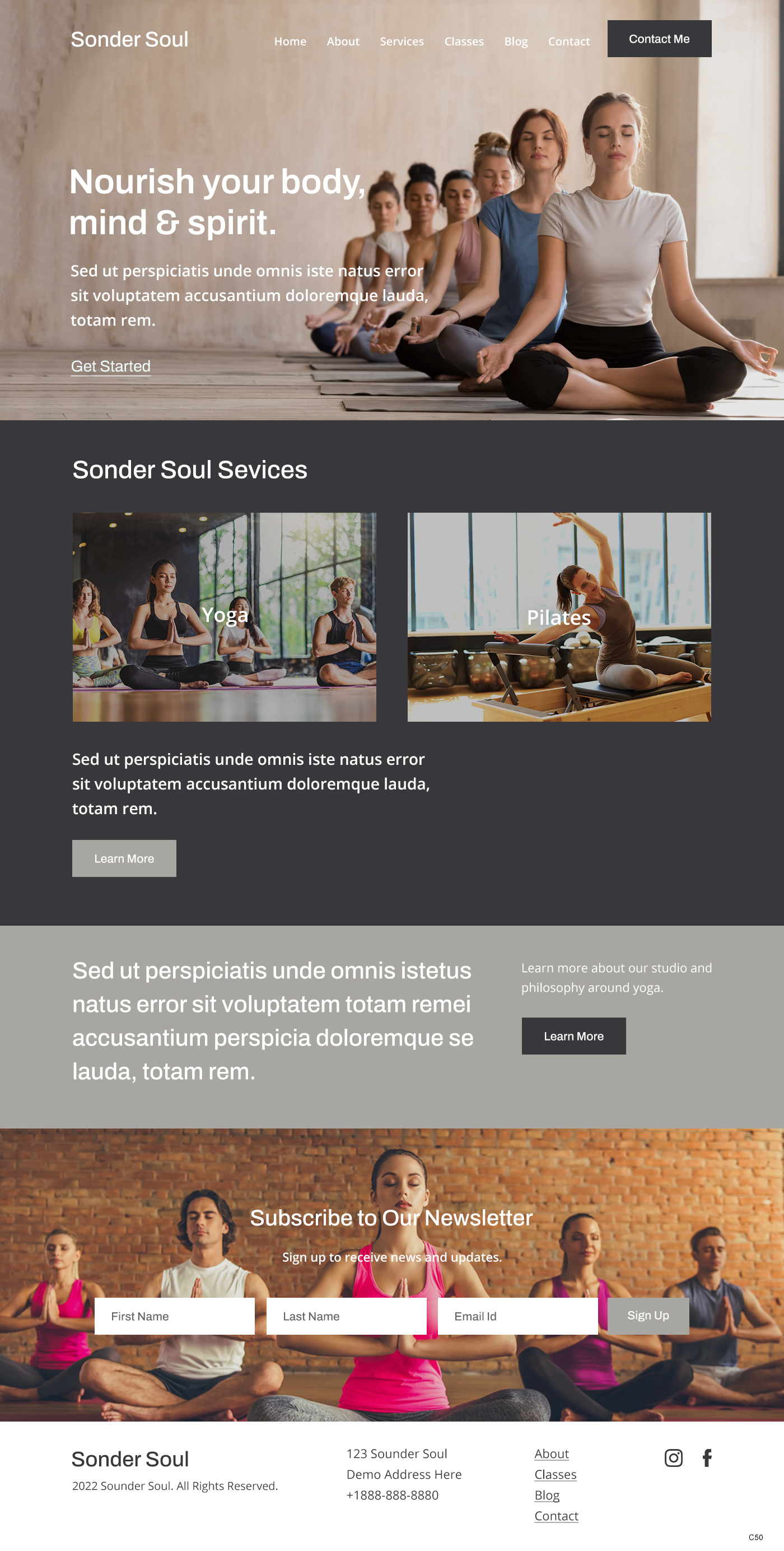 Squarespace Design by pb for SONDER SOUL | Design #28383210