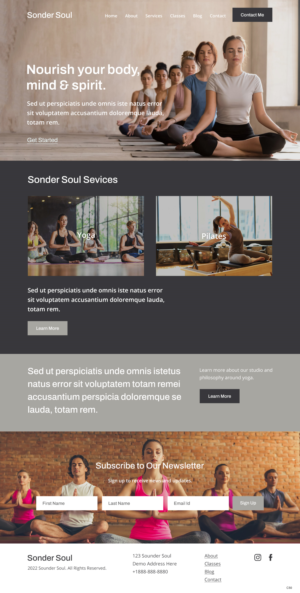 Squarespace-Design von pb für SONDER SOUL | Design: #28383210