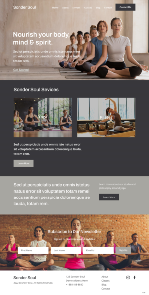 Squarespace Design by pb for SONDER SOUL | Design: #28383210