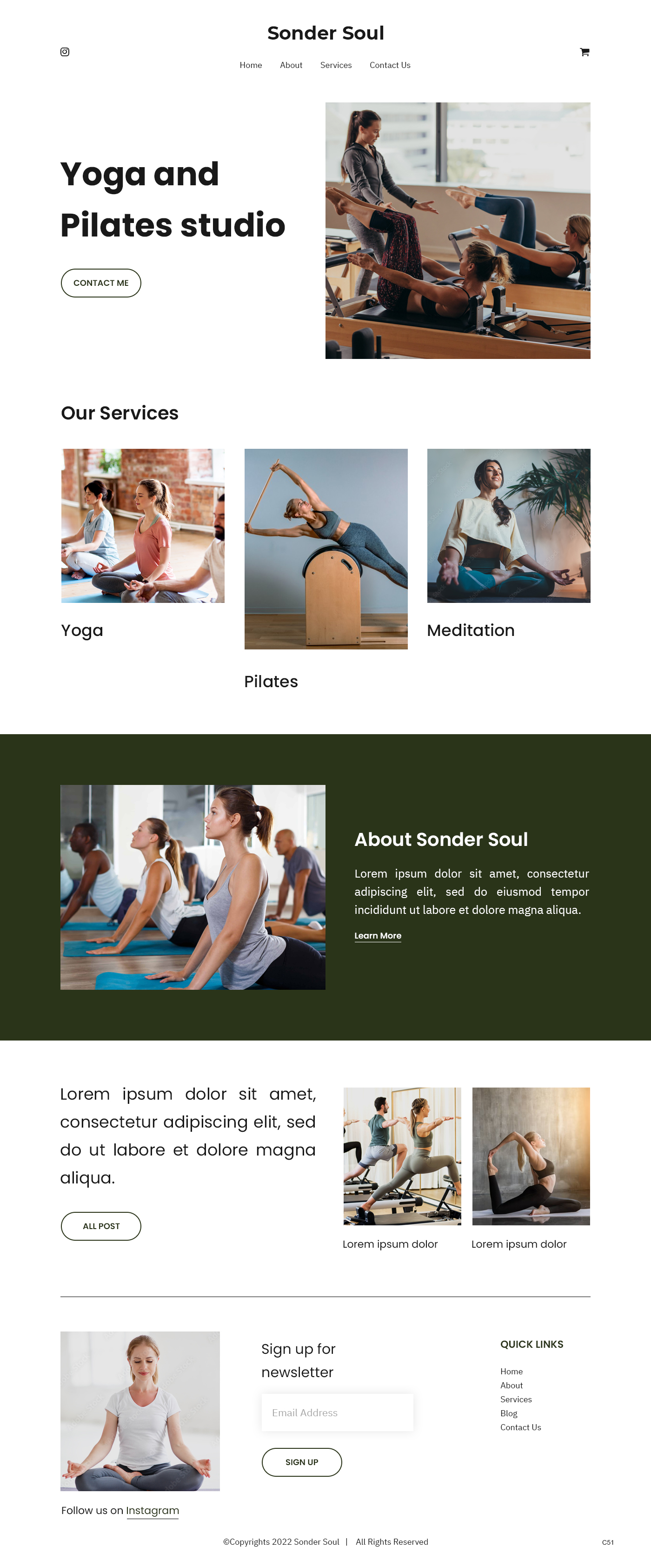 Squarespace-Design von pb für SONDER SOUL | Design #28383211