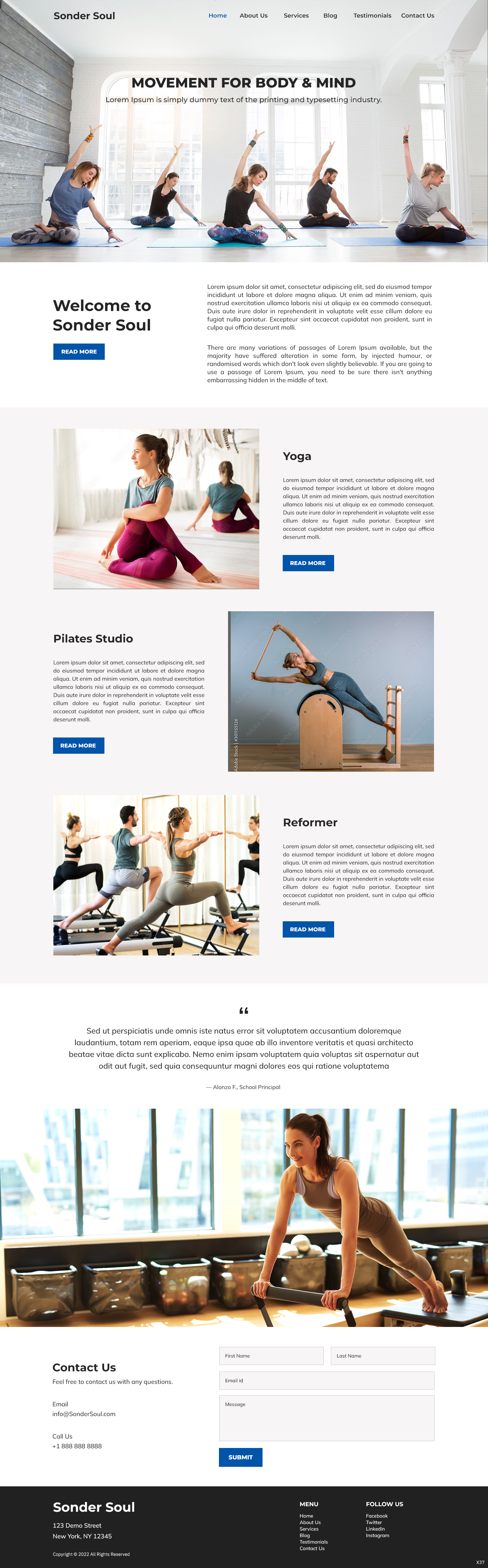 Squarespace Design by pb for SONDER SOUL | Design #28383214