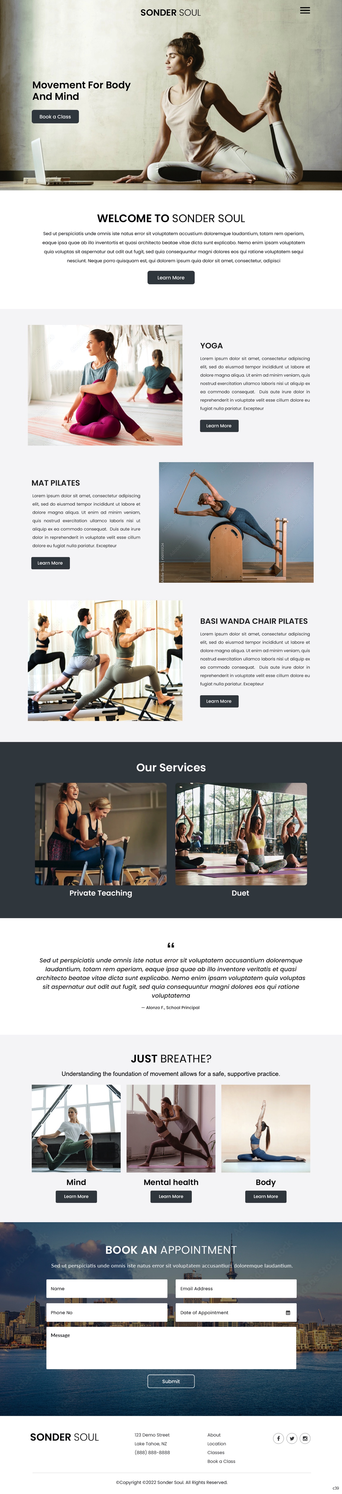 Squarespace-Design von pb für SONDER SOUL | Design #28425499