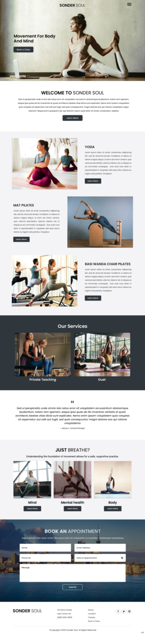 Squarespace-Design von pb für SONDER SOUL | Design: #28425499