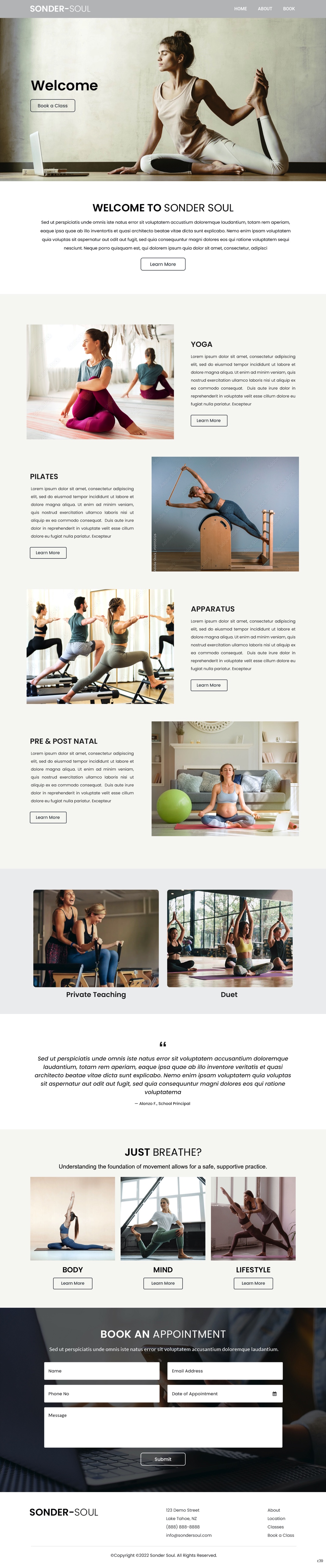 Squarespace Design by pb for SONDER SOUL | Design #28466494