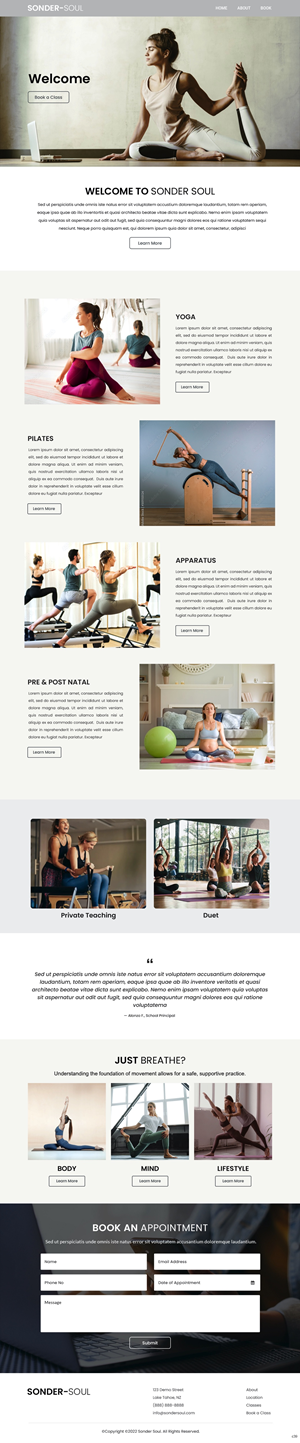 Squarespace Design by pb for SONDER SOUL | Design: #28466494