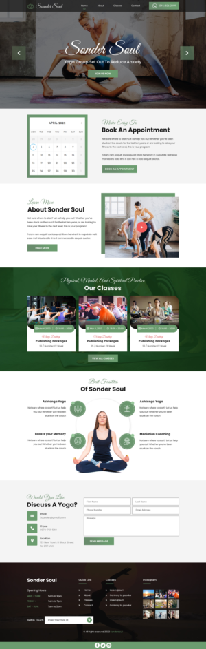 Squarespace Design by sai.designer87 for SONDER SOUL | Design: #28376031