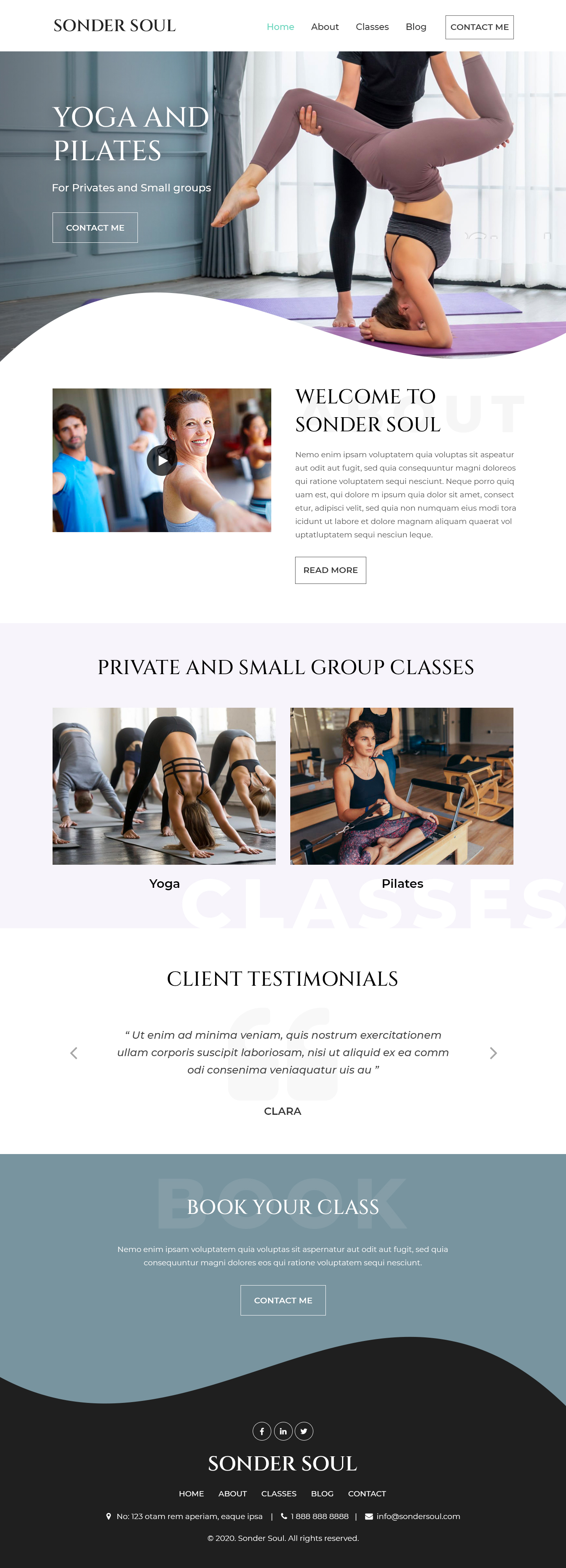 Squarespace Design by Starlyn DS for SONDER SOUL | Design #28382328