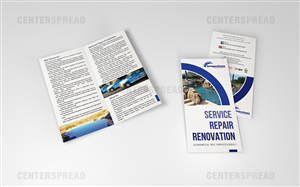 Diseño de Brochure por CENTERSPREAD para Love Pool Care | Diseño: #3098730