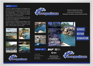 Brochure Design by CENTERSPREAD for Love Pool Care | Design: #3098807