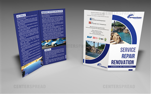 Brochure Design by CENTERSPREAD for Love Pool Care | Design #3113283