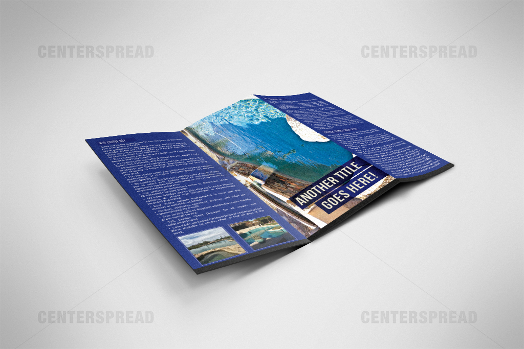 Diseño de Brochure por CENTERSPREAD para Love Pool Care | Diseño #3113309