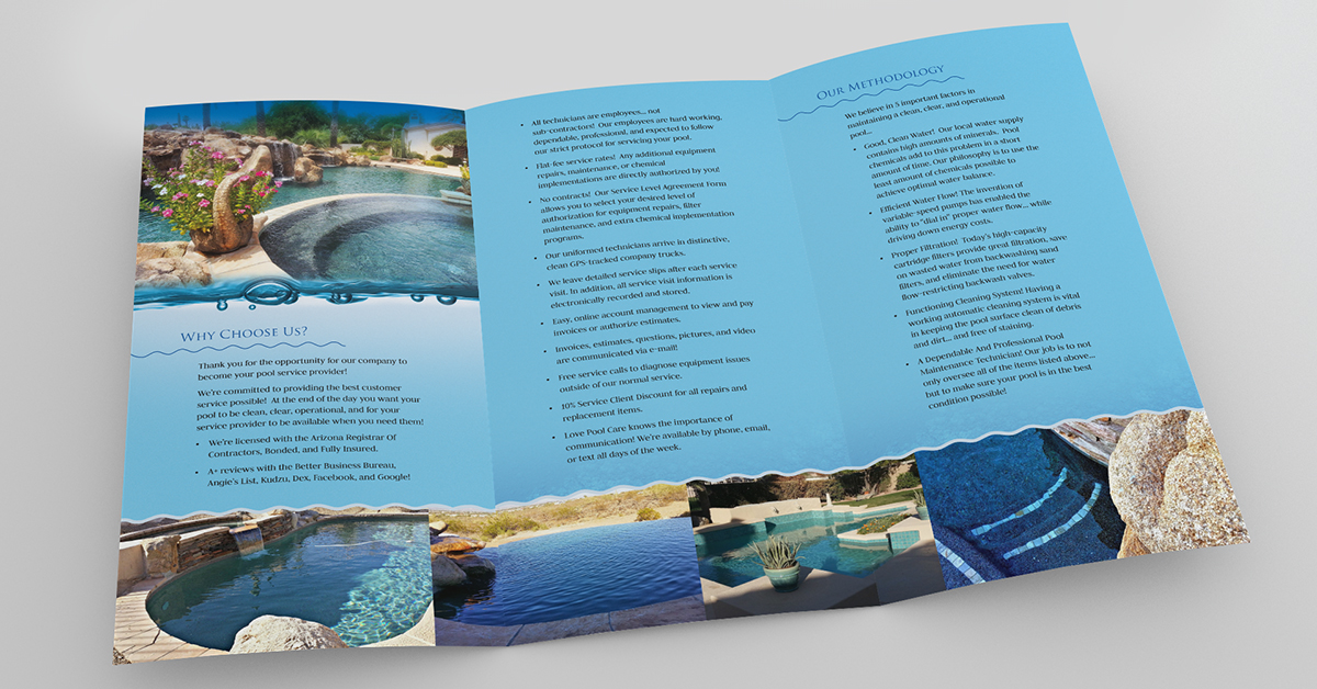 Design de Brochure par laxman2creative pour Love Pool Care | Design #3080835