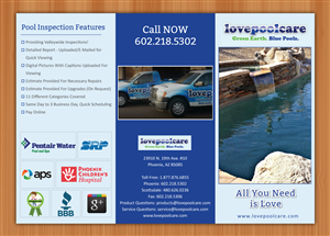 Brochure Design by Sbss for Love Pool Care | Design: #3071734