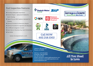 Brochure Design by Sbss for Love Pool Care | Design: #3071763