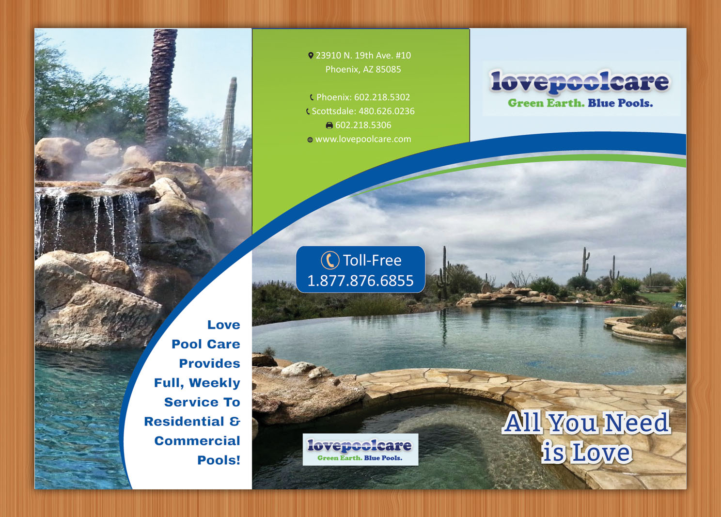 Diseño de Brochure por Sbss para Love Pool Care | Diseño #3071808