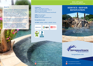 Brochure Design by barinix for Love Pool Care | Design #3083460