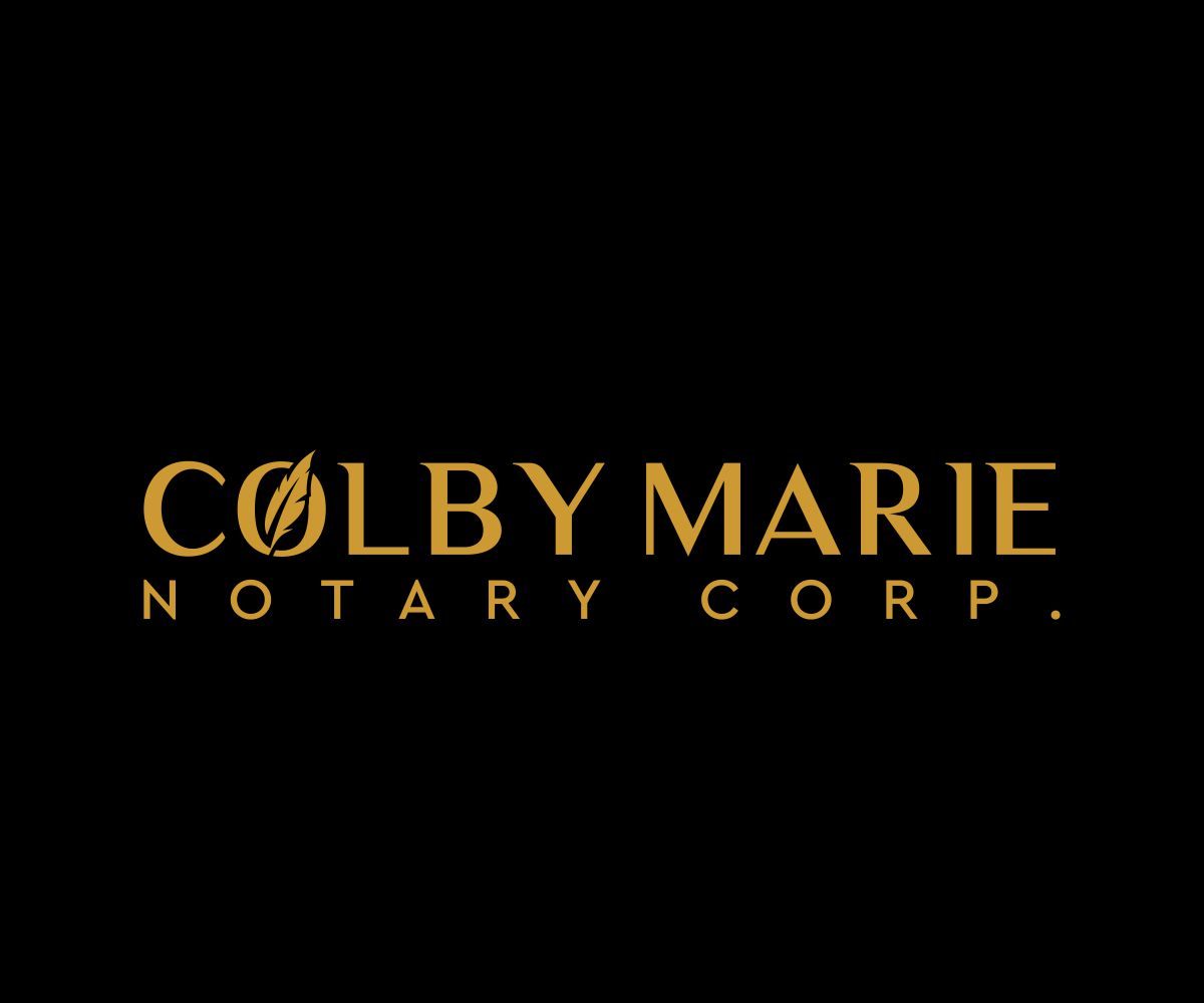 Logo-Design von Thati Designs für Colby Marie Notary Corp.  | Design #28388896