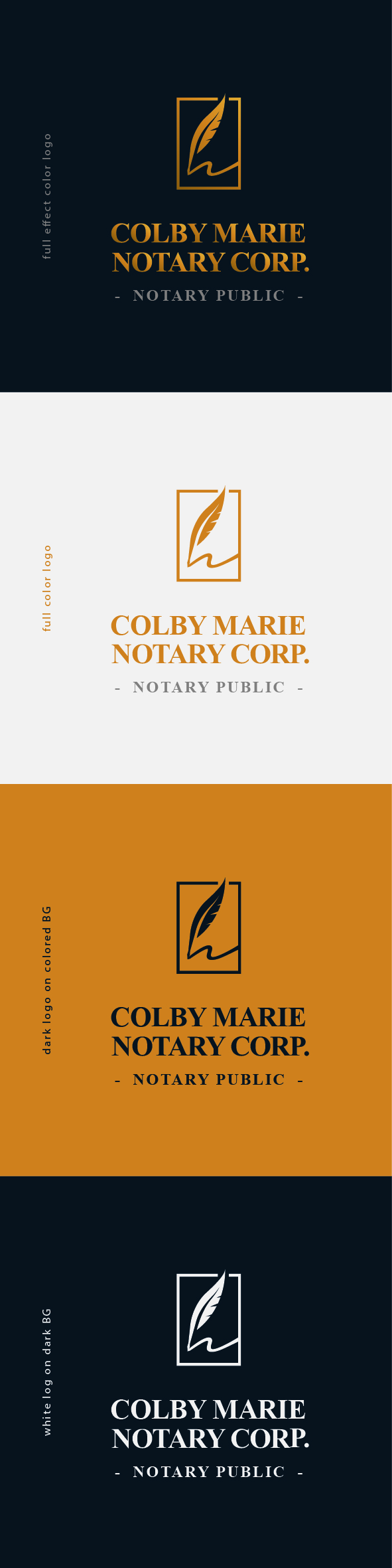 Logo Design by Lammy for Colby Marie Notary Corp.  | Design #28380151
