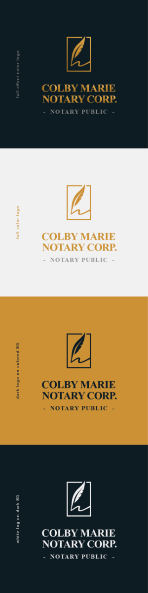 Logo Design by Lammy for Colby Marie Notary Corp.  | Design: #28380151