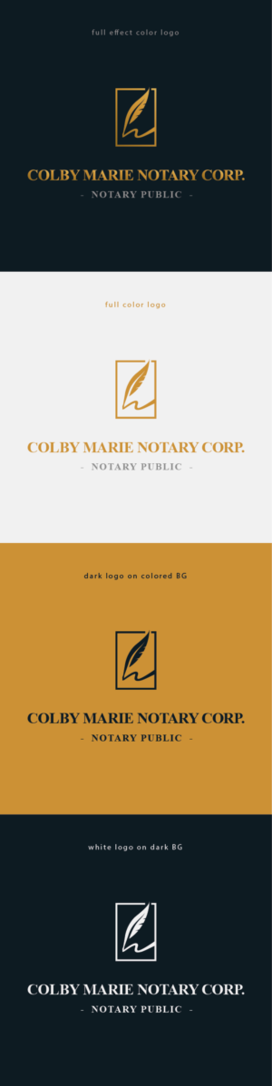 Logo Design by Lammy for Colby Marie Notary Corp.  | Design: #28397041