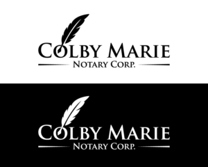 Logo Design by sakib8825 for Colby Marie Notary Corp.  | Design: #28428258